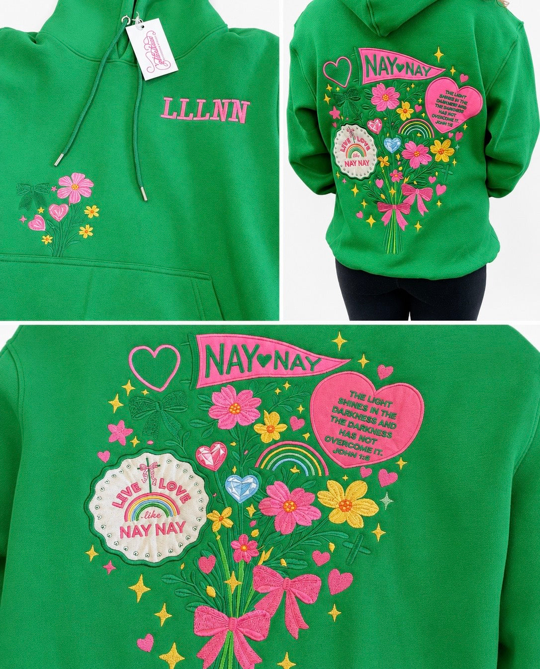 Embroidered LLLNN Hoodie (Adult)