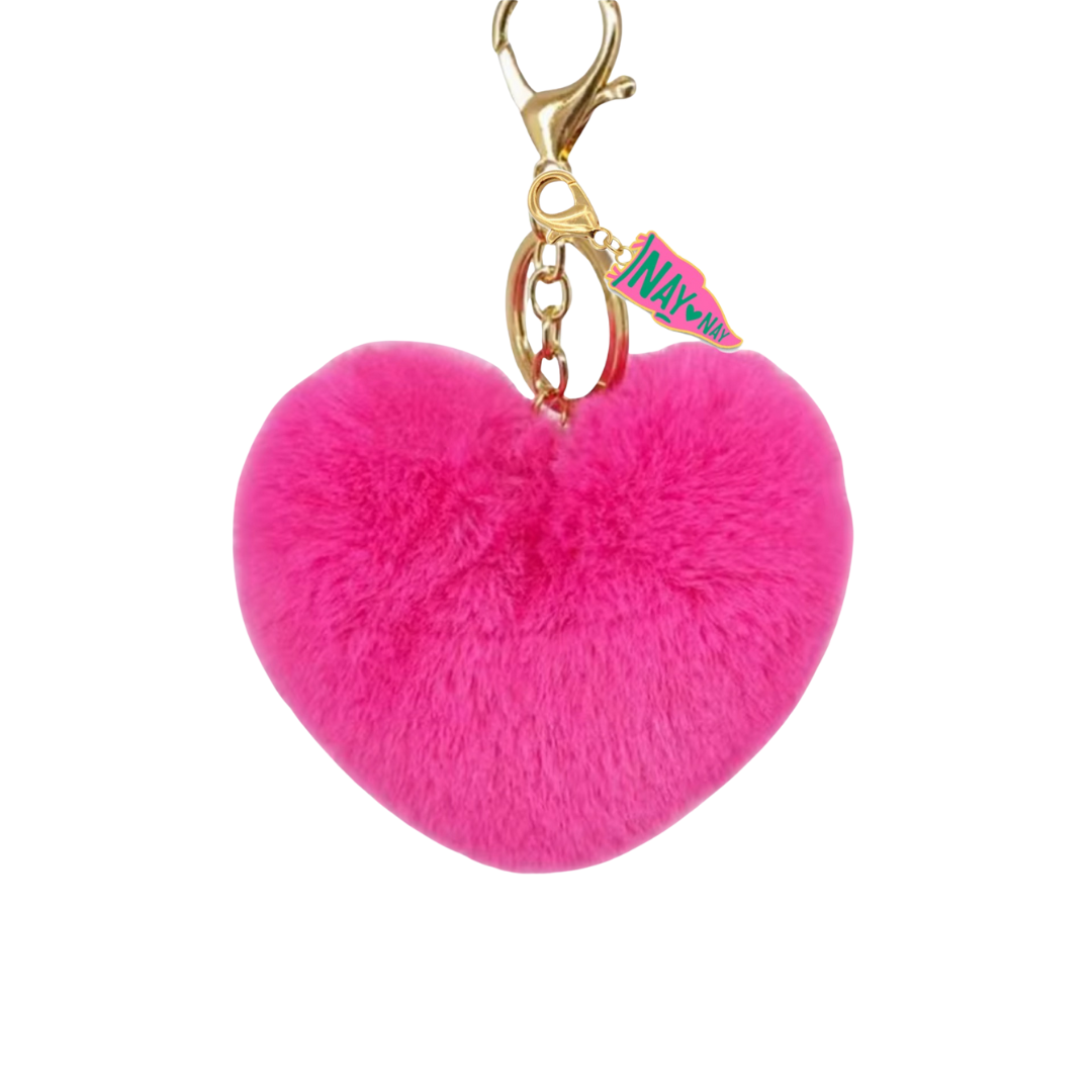 Pink Heart Keychain