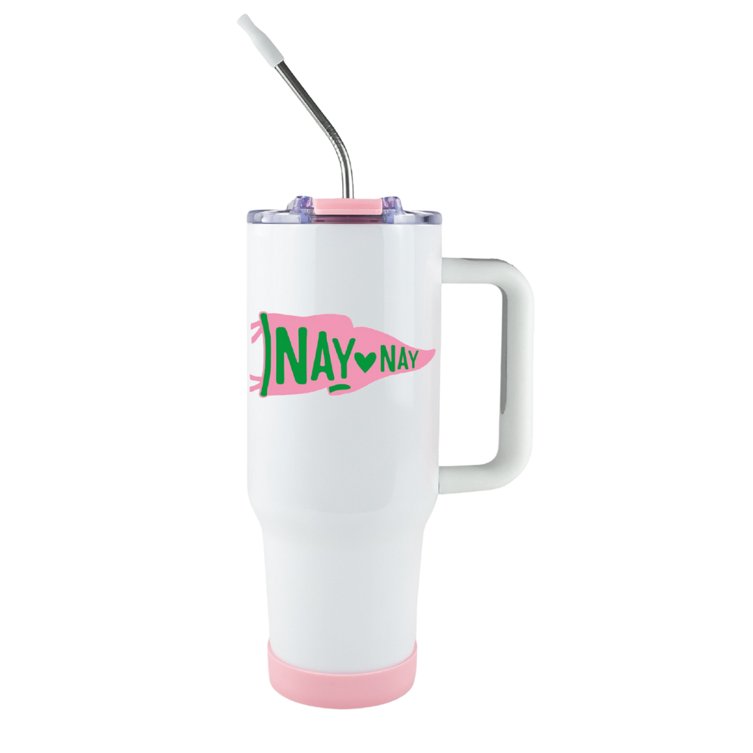 40oz Tumbler Cup - Pennant Flag