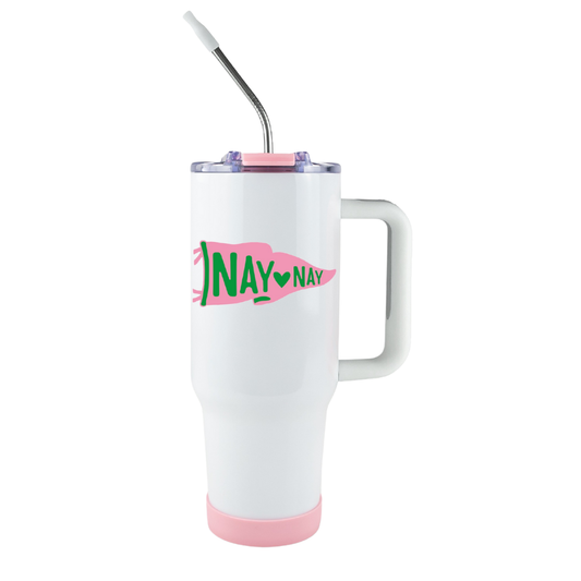40oz Tumbler Cup - Pennant Flag