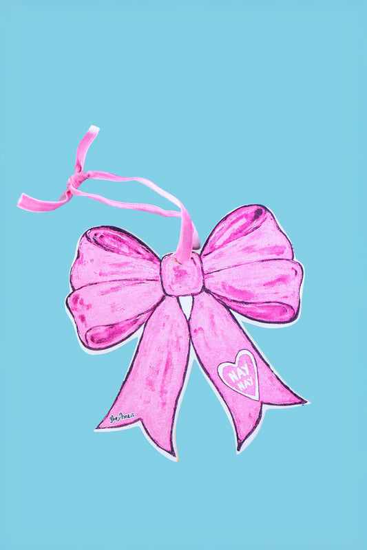 Pink Bow Ornament